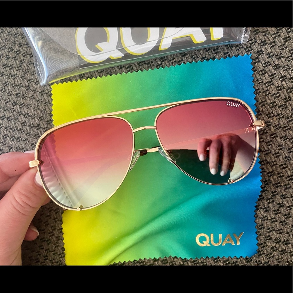 Quay High Key Aviator Sunglasses